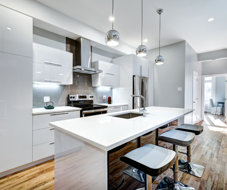 Renovated Airbnb Kitchen after cleanup